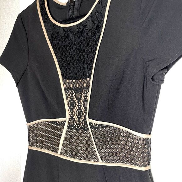 NWT BCBG Max Azria Libi Dress - Black / Nude Size 4 - Picture 3 of 9